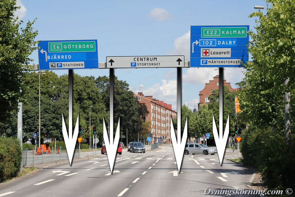dra ner pilar i vägen