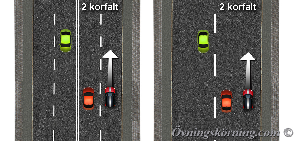 Så här vet du hur många körfält vägen har