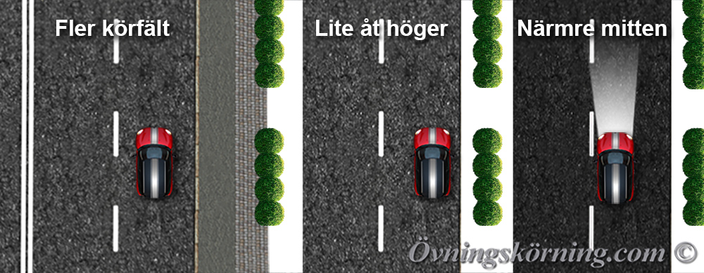 Placering på vägen