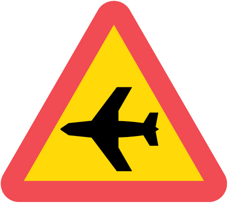 A23 Varning för lågt flygande flygplan