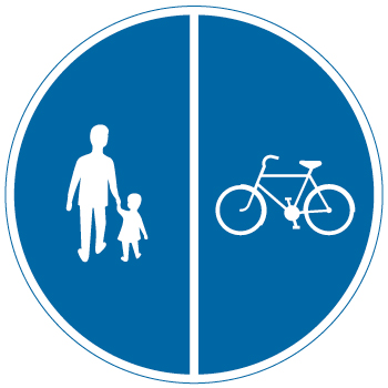 D7 Påbjudna gång- och cykelbanor