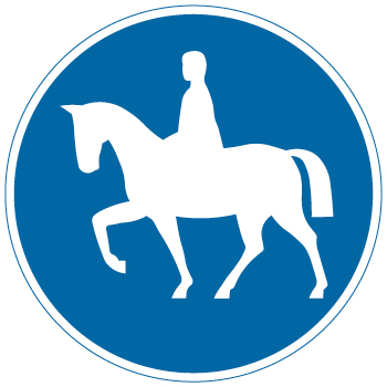 D8 Påbjuden ridväg