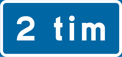 T18 Tillåten tid för parkering